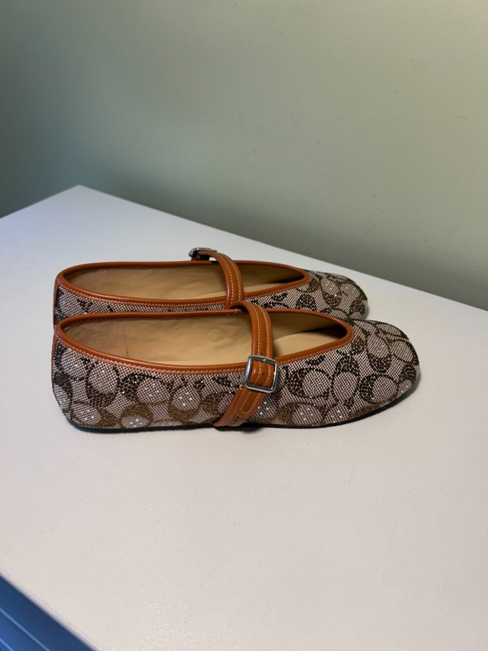 Coach Women's Crystal Signature Jacquard Mary Jane Shoes - Picture 10 of 15
